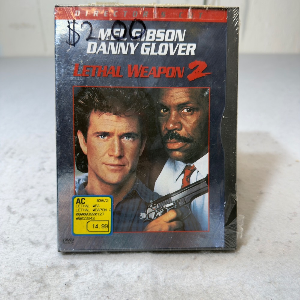 Lethal Weapon 2 DVD Director's Cut Mel Gibson Danny Glover Sealed Warner‎ Bros